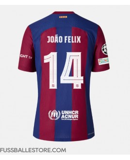 Günstige Barcelona Joao Felix #14 Heimtrikot 2023-24 Kurzarm